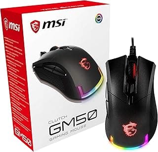 ماوس جيمنج CLUTCH GM50 بمستشعر بصري PMW-3330، تصميم مريح، مفاتيح OMRON، USB - أسود