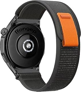 Travel Loop 22mm Fabric Band Compatible with Huawei Watch GT4/GT3/GT3 Pro/GT2/GT2 Pro/Ultimate and Watch 4 Pro 46mm Sweat-Free Breathable Comfortable Sports Design Strap Compatible with Huawei
