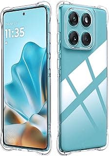 Case for Motorola Moto Edge 60 Fusion Case, Soft Protective Case Liquid Silicone Cover, Camera Protection, Clear Soft Silicone TPU Mobile Phone Cover Transparent