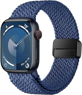 Compatible with Apple Watch Strap 49mm 45mm 44mm 42mm 41mm 40mm 38mm, Nylon Straps with Magnetic Closure Designed for iWatch Ultra 2 Series 9 8 7 SE 6 5 4