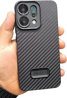 For Oppo Reno 14 5G Carbon Fiber Texture Silicone Case Cover - Black
