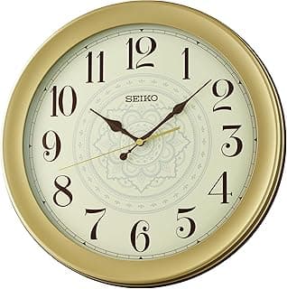 SEIKO WALL CLOCK WITH PLASTIC CASE - QXA835F - BEIGE Dial