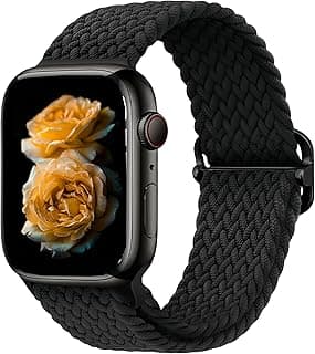 Adjustable Loop Compatible with Apple Watch Ultra3/2/1 SE3/2/1 Series11/10/9/8/7/6/5/4/3/2/1 - Braided Breathable Nylon Strap with Secure Clasp for 38/40/41/42/44/45/46/49mm