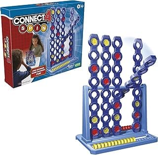 Connect 4, Features Spinning Connect 4 Grid, Game for 2 Players, Strategy Game for Families and Kids 8 and Up