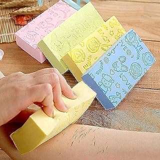 Dead Skin Remover - Facial Cleanser for Men & Women - Japanese Cellulite Massager - Asian Bath Sponge | Body Exfoliating Sponge, Best Product Supplier Pegui Bell