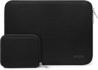 18.5 Inch Laptop Case, Compatible with Asus Game Monitor HP Dell Lenovo Notebook Computer, 18-18.5 Inch Laptop Sleeve Neoprene Bag with Small Pouch, Black