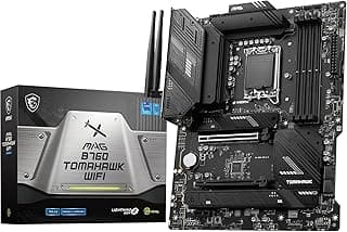 اللوحة الأم من إم إس آي طراز ماج B760 توماهوك واي فاي لمعالجات إنتل مع ذاكرة DDR4 وتصميم ATX