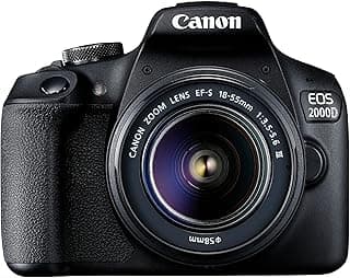 كاميرا EOS 2000D مع عدسة 18-55 أسود