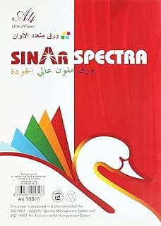 A4 Colored Paper, 80g, 10 Assorted Color, 100 Sheets