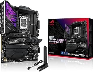 مذربورد روج ستريكس Z890-E للألعاب بتقنية واي فاي 7 ومذربورد انتل ATX مراحل تغذية 18+1+2+2 وفتحة DDR5، ومنفذ PCIe 5.0، وحدة معالجة رسومات و7 فتحات M.2 وتقنية رفع تردد تشغيل بالذكاء الاصطناعي من اسوس