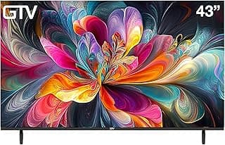 شاشة GTV مقاس 43 بوصة FHD LED بدون إطار، أسود - GTVLD43NA