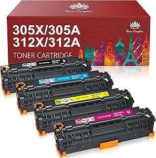 Remanufactured Toner Cartridge Replacement for HP 305 305A 305X 312 312A 312X for HP LaserJet Pro 400 300 Color MFP M451dn M451nw M475dn M476nw M476dw M351A M375nw toner Printer (4 Pack)