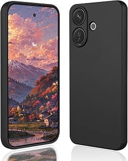 جراب موبايل سيليكون ناعم Magic مع حماية للكاميرا وبطانة من المايكروفايبر لفيفو V60 lite (أسود)