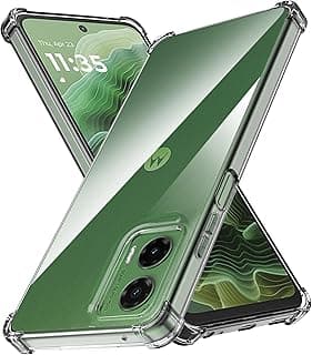 جراب TPU لهاتف موتورولا Moto G35 5G، شفاف، غير قابل للاصفرار، مقاوم للصدمات بمعايير عسكرية، نحيف ومرن