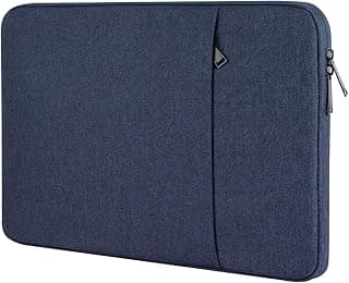Ultra Slim Waterproof Sleeve 15.6'' with Fluffy Interior for Dell, Alienware, MSI Gaming, HP, Apple MacBook, Microsoft Surface Laptop, Book, Huawei, Lenovo, ASUS, Samsung (Navy)