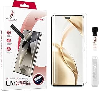 واقي شاشة Dl3 Mobilak لهاتف هونر 200 برو 5G [زجاج مقوى UV سائل] لاصق للشاشة [لمس حساس] [متوافق مع بصمة الإصبع] شفاف HD