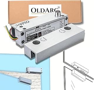OldArc FL2 Frameless Glass Door Lock | 12VDC Electric Glass DoorLock | 4W ElectricBolt Lock for Fully Frameless GlassDoor Electric Lock Biometric Access Control System | Drop BoltLock GlassDoor 8-12mm