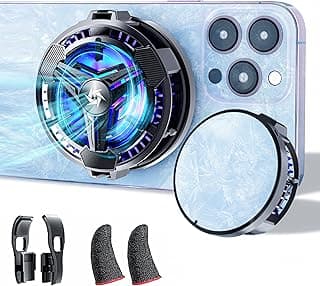 Smartphone Cooling Fan 【2023 NEW Model】 iPhone Cooler Smartphone Cooling Fan Peltier Element Magnetic/Clip USB Powered Smartphone Heat Countermeasures Rapid Cooling Compact Lightweight Quiet