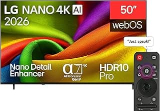 50 Inch Nano 4K UHD AI NU85 4K Smart AI TV Magic remote WebOS26 2026