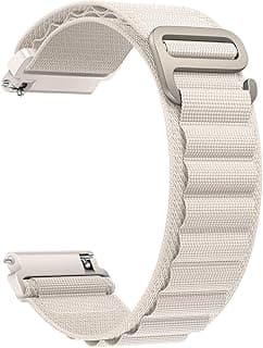 Nylon Band Compatible with Samsung Galaxy Watch 7/FE/6/5 Pro 4 3/Watch 4 6 Classic/Active/Gear S2 S3 Frontier Band, 20mm 22mm Sport Loop Strap for Galaxy Watch 47mm 43mm 45mm 40mm 44mm 42mm 46mm 41mm