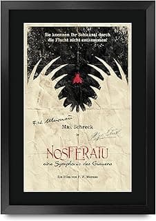 HWC Trading FR A3 Nosferatu (1922) Gifts Printed Poster Signed Autograph Picture for Movie Memorabilia Fans - A3 Framed