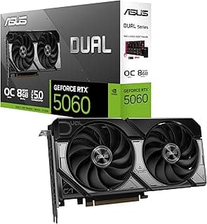 كارت شاشة دوال جيفورس RTX 5060 – إصدار OC 8 GDDR7 من اسوس - موديل DUAL‑RTX5060‑O8G