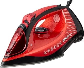 Steam Iron SI-2300, Unpaste Base, 10 Sec To Heat, Cleaning While Ironing, Heat Control, 2200 Watt, Black (International Warranty)