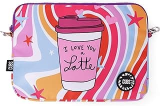 شنطة لابتوب I love you a latte مقاس 15 بوصة
