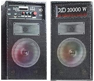 نظام صوتي XO بقوة 15000 وات، بلوتوث، قطعتين مع ريموت كنترول، صوت BASS قوي
