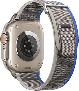 YASPARK Loop Bracelet Compatible with Apple Watch Ultra 49mm 45mm 44mm 42mm 41mm 40mm 38mm, Adjustable Nylon Sport Bracelet for Apple Watch Series Ultra 8 7 6 5 4 3 2 1 SE.