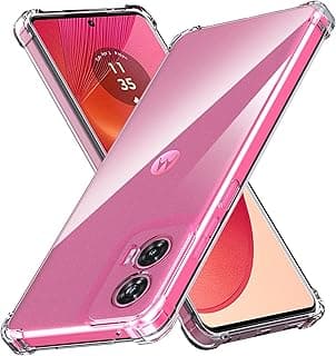 جراب TPU لموبايل Moto Edge 50 Fusion شفاف مع حماية لعدسة الكاميرا، جراب خلفي رفيع ومرن من السيليكون