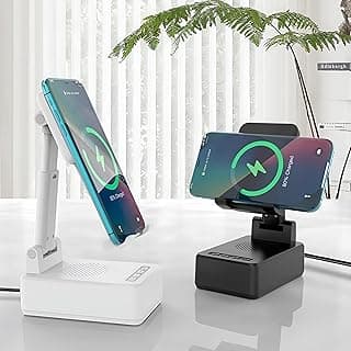 مكبر صوت 3 في 1 متعدد الوظائف - صوت - مكبر صوت ستيريو بلوتوث لاسلكي مع واجهة USB، دعم بطاقة مايكرو اس دي، موالف راديو اف ام ومدخل خط AUX للحصول على صوت غامر وخيارات الوان متعددة