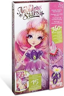 Nebulous Stars Floral Dress Designer – Fashion Designer Kit for Girls – Make Fairy-Like Dresses Out of Paper Flower Petals Pink