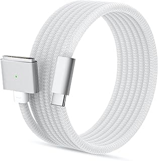 كابل شحن مغناطيسي 140 وات USB-C إلى Magnetic 3 (طول 2 متر) لشاحن ابل MacBook Air Pro، كابل شحن مغناطيسي لـ MacBook Pro (16/14 بوصة 2024/2023/2021)، Air (15/13 بوصة M4 2025، M3 2024، M2 2023، M2 2022)