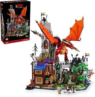 LEGO Ideas Dungeons & Dragons: Red Dragon’s Tale Figure Building Set, Model Kit for Adults to Build, D&D Gift Idea for Men, Women, Him or her, Created in Collaboration with Wizards of the Coast 21348