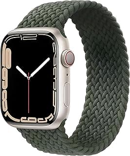 حزام Braided Solo Loop متوافق مع ابل واتش 49 مم 45 مم 44 مم 42 مم، حزام بديل من النايلون لـ iWatch Series SE 9/8/7/6/5/4/3/2/1/Ultra/Ultra 2