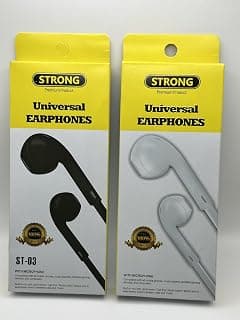 STRONG ST03 Premium Universal Wired Earphones, Classic Half In-Ear Handfree - سماعة سلك هاند فري كلاسيك