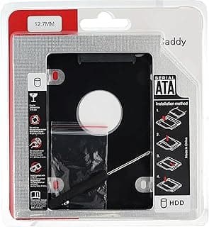 هيكل هارد HDD وهارد SSD من الألومنيوم 12.7 ملم،- صندوق محول القرص الصلب ساتا 3.0 2.5 SSD للاب توب والقرص المضغوط