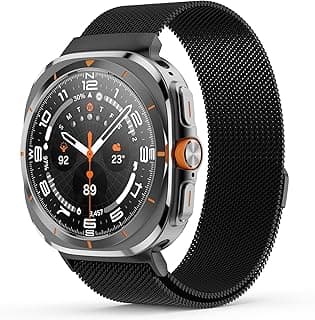 Replacement Strap Compatible with Samsung Galaxy Watch Ultra Bracelet 47 mm, Magnetic Adjustable Stainless Steel Metal Bracelets for Men and Women
