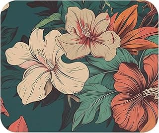 Tropical Floral Mouse Pad - Artistic Design - Soft & Comfortable Desk Mat for Gaming & Work - Non-Slip Base Durable Mousepad-60