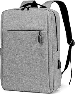 YALLA Creative Solutions Travel Laptop Backpack 17 Inch, Business Slim Durable Laptops Backpack with USB Charging Port, Water Resistant College School Computer Bag Gifts for Men & Women