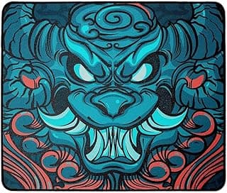قاعدة ماوس تايجر من اي سبورت 29 × 24 سم مقاس M - مطاطية مضادة للانزلاق - حواف مخيطة - اصدار سبيد بي ايه متعدد الألوان