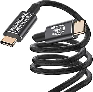 كابل USB من هوتوتوكي بطول 3 متر متوافق مع ماك بوك وسامسونج وشاشات ديل وإل جي USB-C وأجهزة Type-C