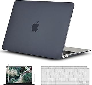 Case Compatible with MacBook Air 15 inch, RKINC 2023 Release A2941 M2 Chip with Liquid Retina Display & Touch ID, Plastic Hard Shell & Keyboard Cover & Screen Protector (Matte Black)