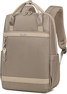 Chantria Laptop Backpack, Stylish 14 Inch Anti-Theft Water-Resistant Bag, 13L Lightweight Multi-Pocket Travel & Work Backpack – CB00639-Beige