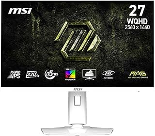 شاشة MAG 274QRFW X32 مقاس 27 بوصة IPS بدقة 2560x1440 تردد 320Hz استجابة 0.5ms لون أبيض