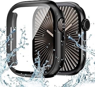 جراب حماية Neitra لهاتف ابل واتش Series 10 مقاس 46mm مع واقي شاشة زجاجي، غطاء كامل مضاد للصدمات