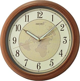 SEIKO Plastic Case Wall Clock QXA825B Beige Dial, Modern Design