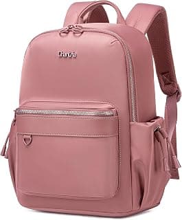 Women's Lightweight Nylon Backpack for Work & Travel, Water-Resistant Laptop Backpack Fits Up to 15.6 Inch Laptop, Casual Daypack with Multiple Pockets CB00958