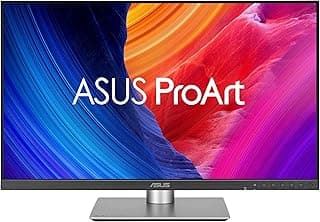 اسس شاشة احترافية PA278QV الجيل الثاني (PA278QGV) من برو ارت ديسبلاي - 27 انش، IPS، QHD (2560 × 1440)، 120Hz، مزامنة ضوئية، حامل مريح، فيسا ميديا سينك، استدامة خضراء - رمادي